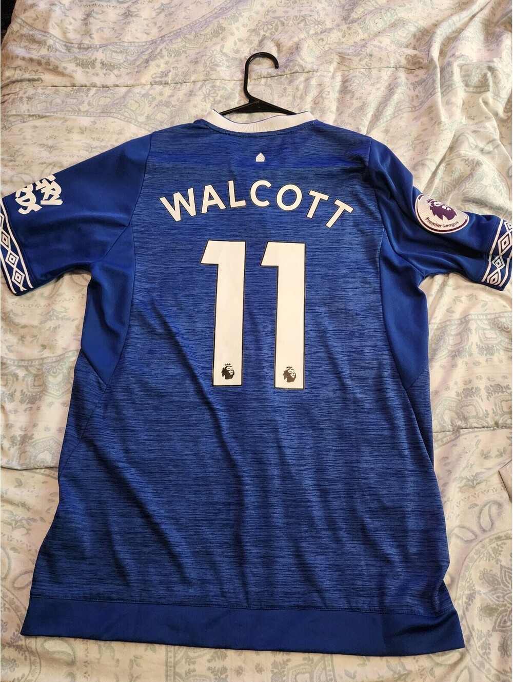 Everton FC 2018/2019 Theo Walcott England Home Soccer Jersey Size M